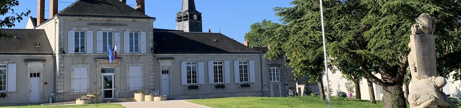 Le plan de la ville de Saint Ay (45) Loiret