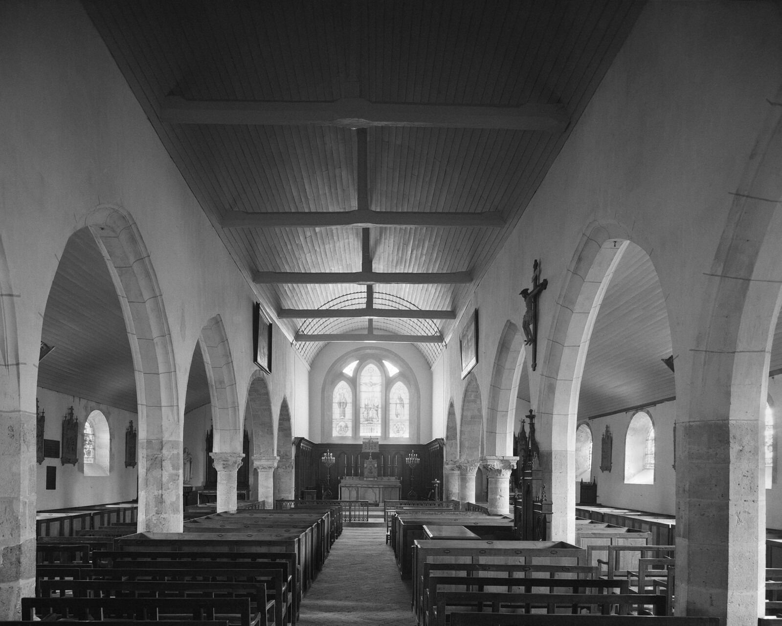 photo noir & blanc Eglise de Saint-Ay