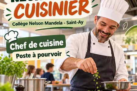 👨‍🍳 LE COLLÈGE NELSON MANDELA RECRUTE !